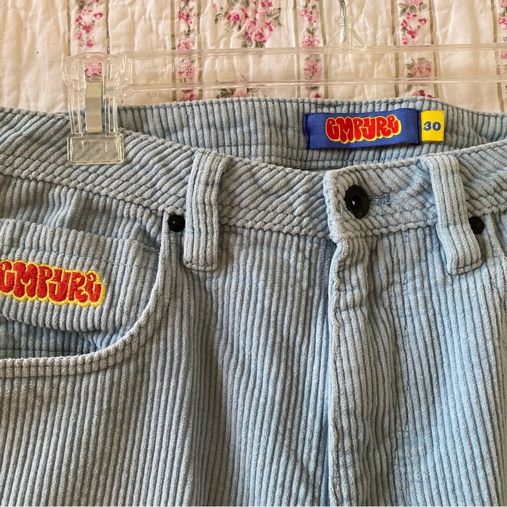 Men’s light blue corduroy pants